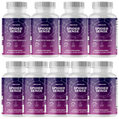 Spider-Sense Overall Health & Energy Male Performance - 9 Bottles