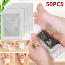 50PCS Detox Foot Patches Pads Body Toxins Feet Slimming Deep Cleansing Herbal US