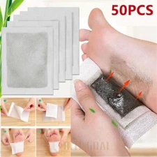 50PCS Detox Foot Patches Pads Body Toxins Feet Slimming Deep Cleansing Herbal US