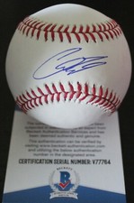 Chris Shaw Signed Official Major League Baseball SF Giants w/Beckett COA V77764