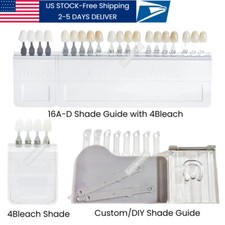 Dental A-D Shade Guide Bleach Teeth Natural Die Porcelain Custom Ivoclar Type US