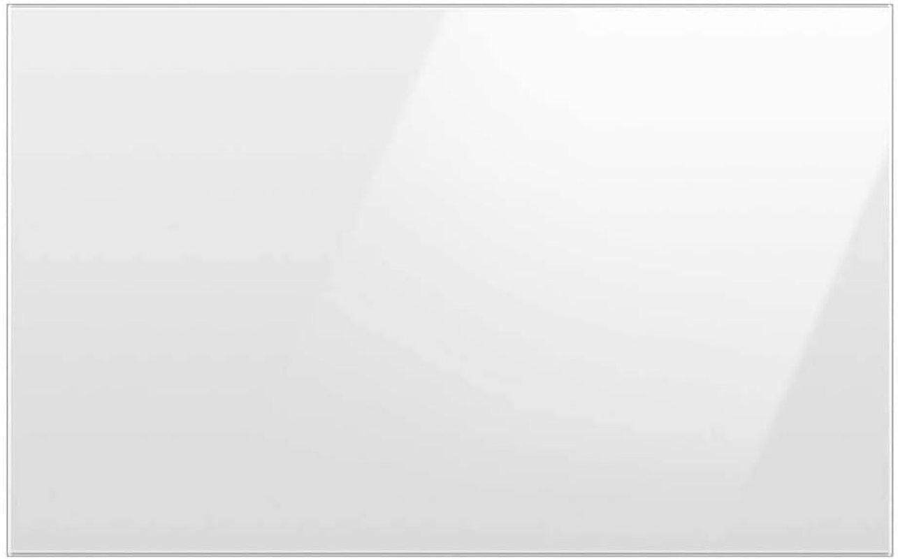 RAF36DB412 Bespoke 4-Door French Door Refrigerator Panel in White Glass - Bottom