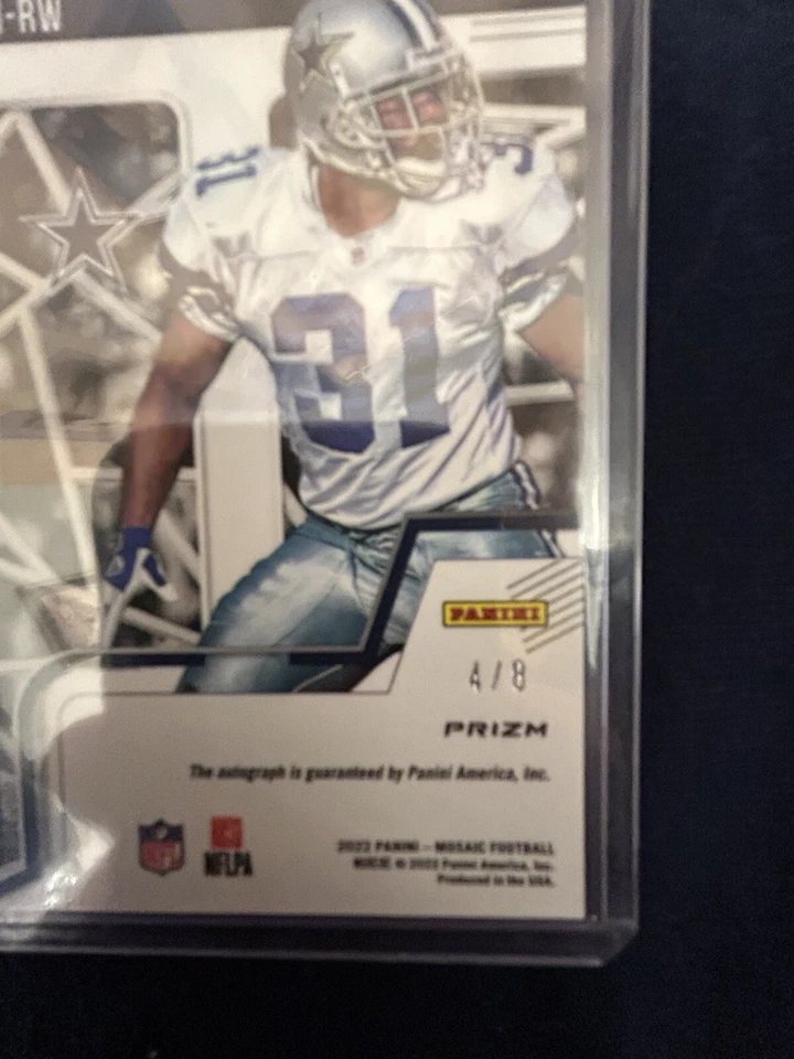 2022 Panini Mosaic Roy Williams Autograph /8 - Image 2 of 2