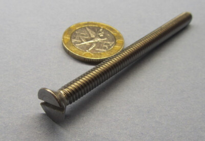Flat Head Slotted Machine Screw 18-8 Stainless Steel, 12-24 x 3.00'' L 20 Pcs
