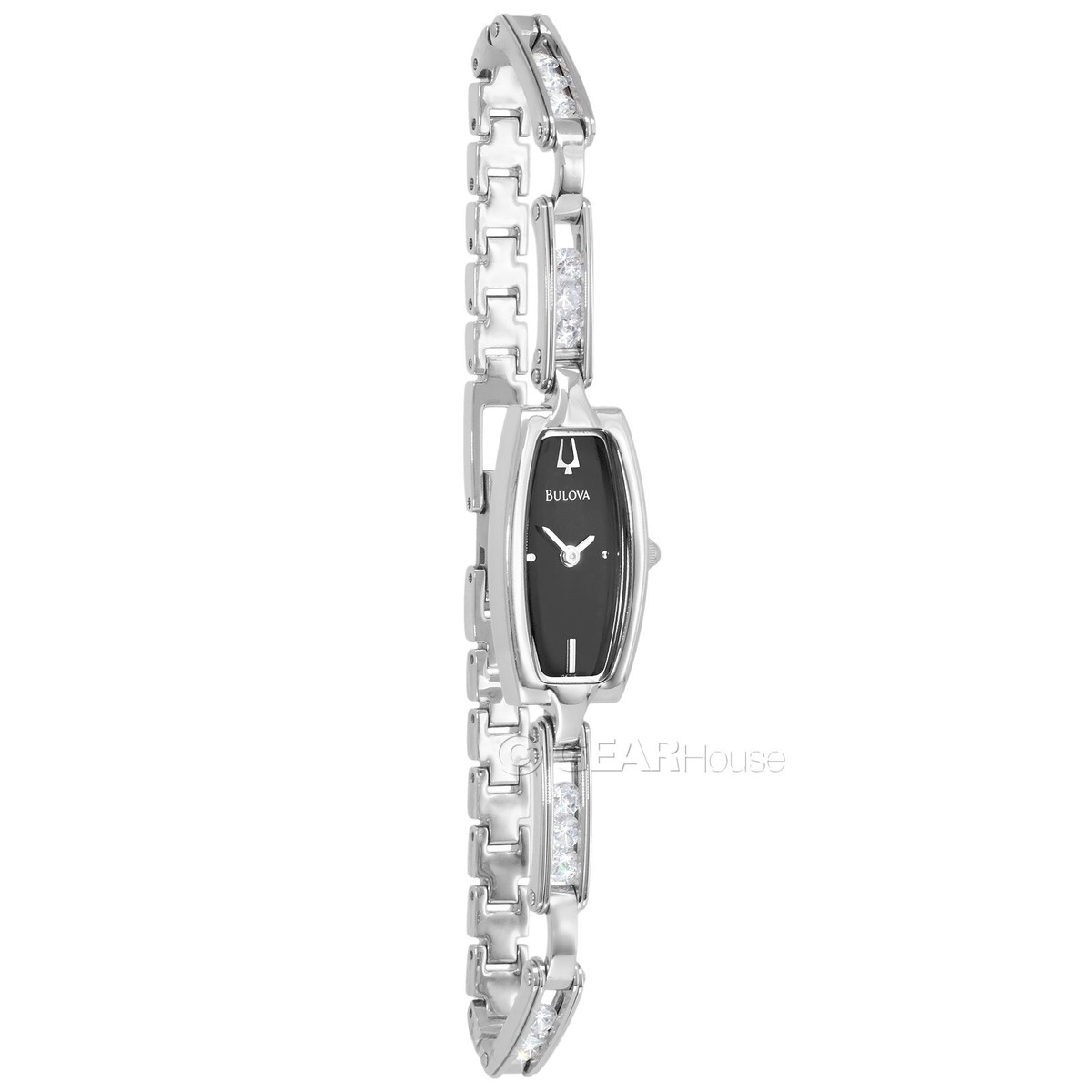 BULOVA Womens Floating Crystals Dress Watch, Black Dial  display picture 2