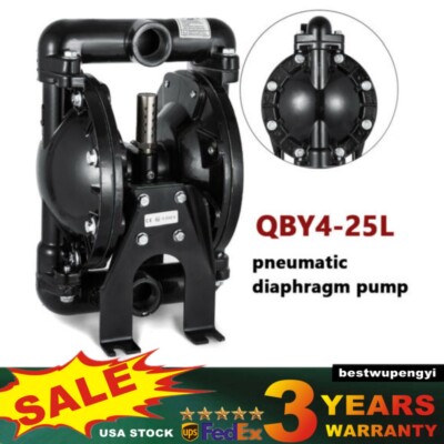 Air-Operated Double Diaphragm Pump 1'' Inlet Outlet Petroleum Fluids 35GPM 120PSI