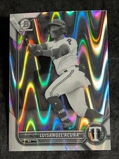 2023 Bowman Chrome B&W LAVA REFRACTOR PROSPECT ROOKIE Luisangel Acuna, item 2