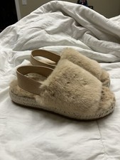 Dolce Vita Keya Faux Fur Slippers Size 6 EUC