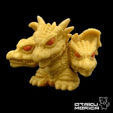 Bandai 1998 Rebirth of Mothra SD Finger Puppet - Cretaceous Ghidorah 1.5in