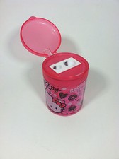 Pencil Sharpner Pink Color Cylinder Shape Hello Kitty 2-hole Design By Sanrio