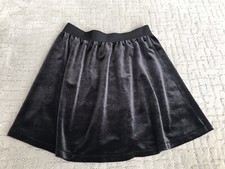 Girls Gap Kids Black Velour Stretch Waist Skirt Size XL 12