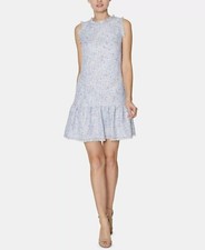 LAUNDRY BY SHELLI SEGAL Tweed with Sparkle Mini Sequin Shift Dress Size 8