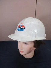 Vintage AMOCO (STANDARD) Oil Gas Hard Hat Jackson Products Adjustable Sz 6 - 8