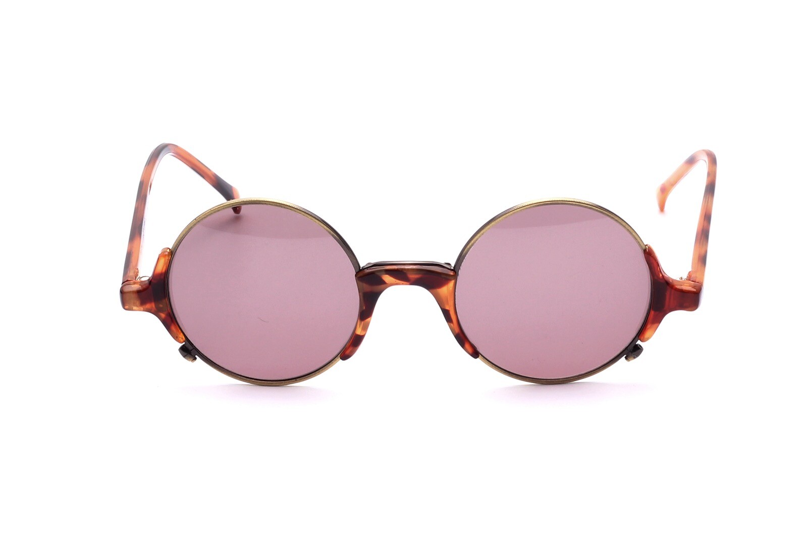 Зонненбрилл рунд Металл Альтгольд Браун 80-х годов выпуска, Винтажный стиль Дамен Херрен