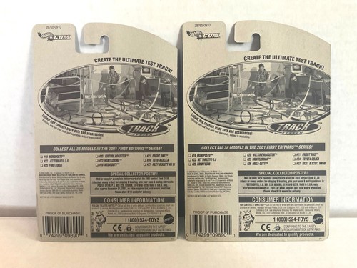 Hot Wheels RILEY & SCOTT- 2 Variations! 2001 1st Ed 039 - ASW & Large Rear Wheel - Picture 5 of 5