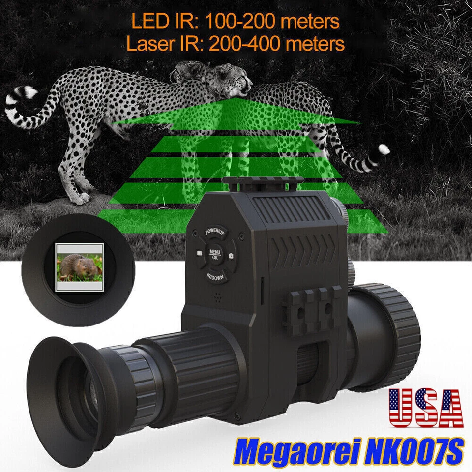 Megaorei NK007 Plus 1080P HD Monocular Attachment Night Vision Scope Hunting Cam - Image 3 of 4