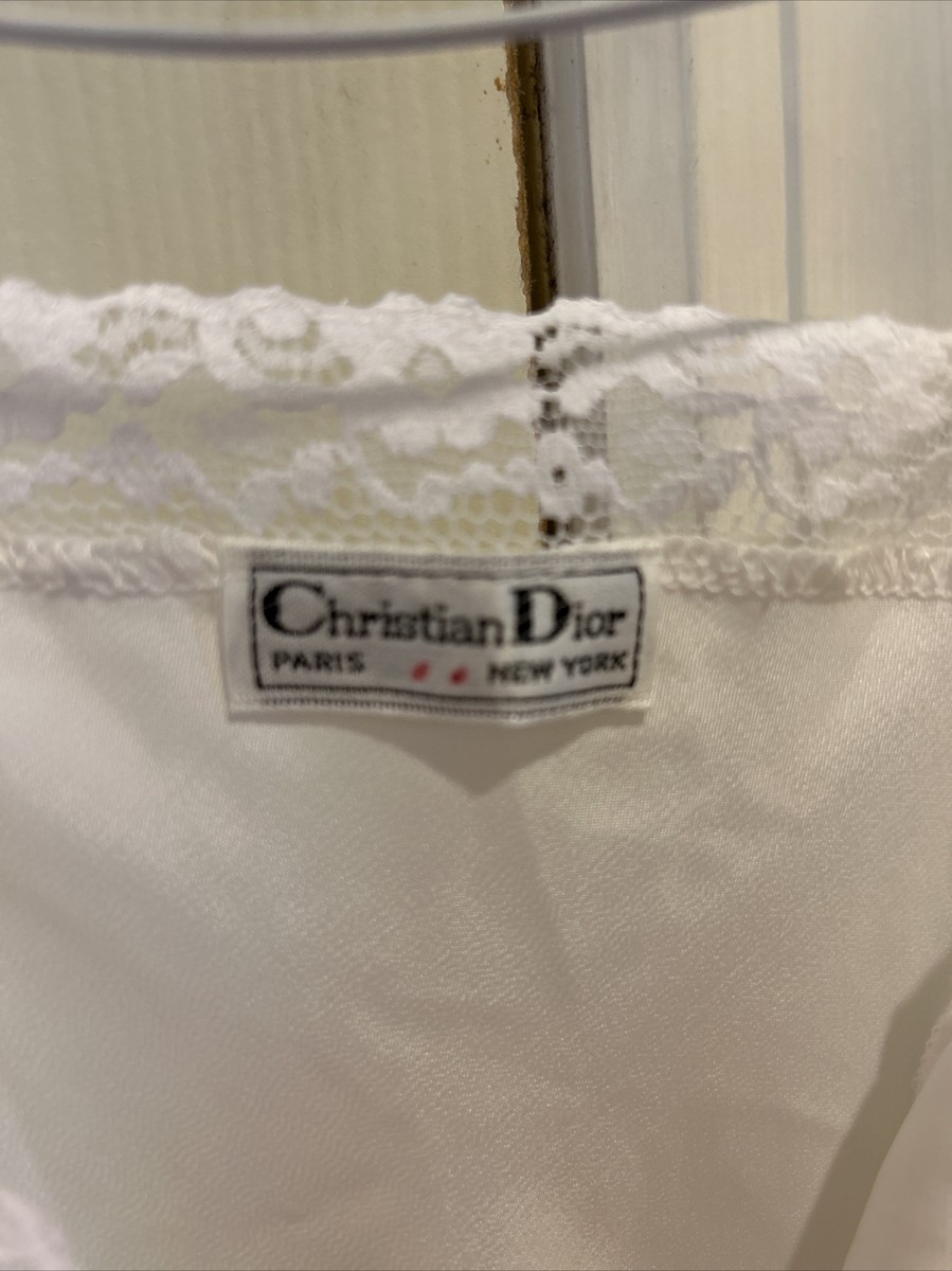 ディオール　スリップ Vintage NWT Christian Dior full slip size 32 READ | eBay