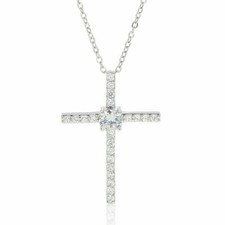 Name Card Jewelry, Custom Message Card, Cross Necklace, Necklace for Wife