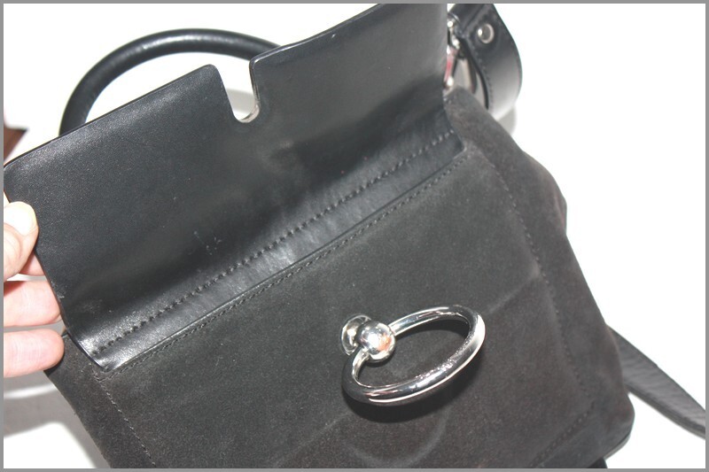 Sac Claudie Pierlot Anouck En Velours Noir - Taille Petit, Bandoulière, Bon état