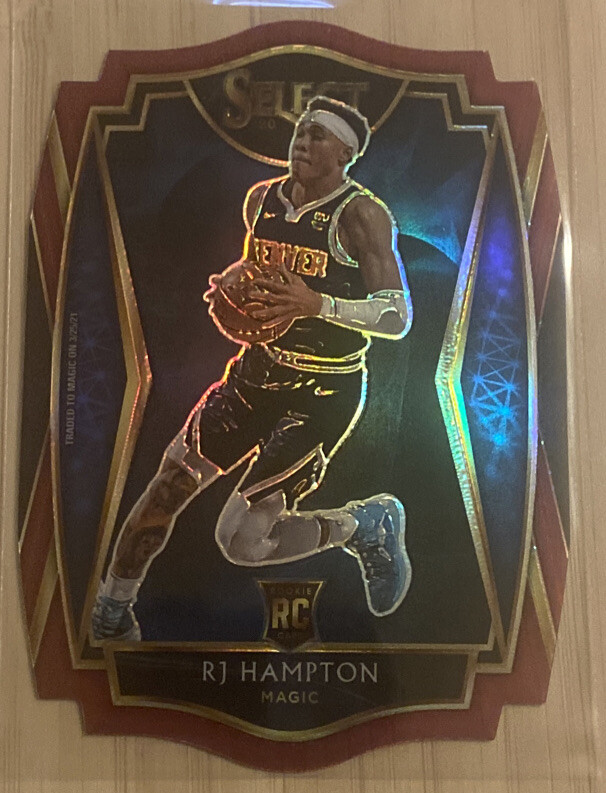 2020-21 Select RJ Hampton #195 Premier Red Die Cut Prizm Rookie Magic /175!