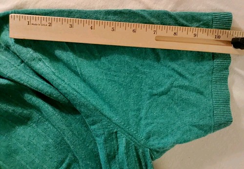 Men Banana Republic Green Soft Silk Linen Ribbed Short Sleeve Polo Shirt XL NWOT - 第 7/9 張圖片