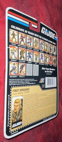 DUKE: First Sergeant - GI Joe 25th Anniv - Cartoon Series NEW Near Mint MOC NM - Picture 8 of 8