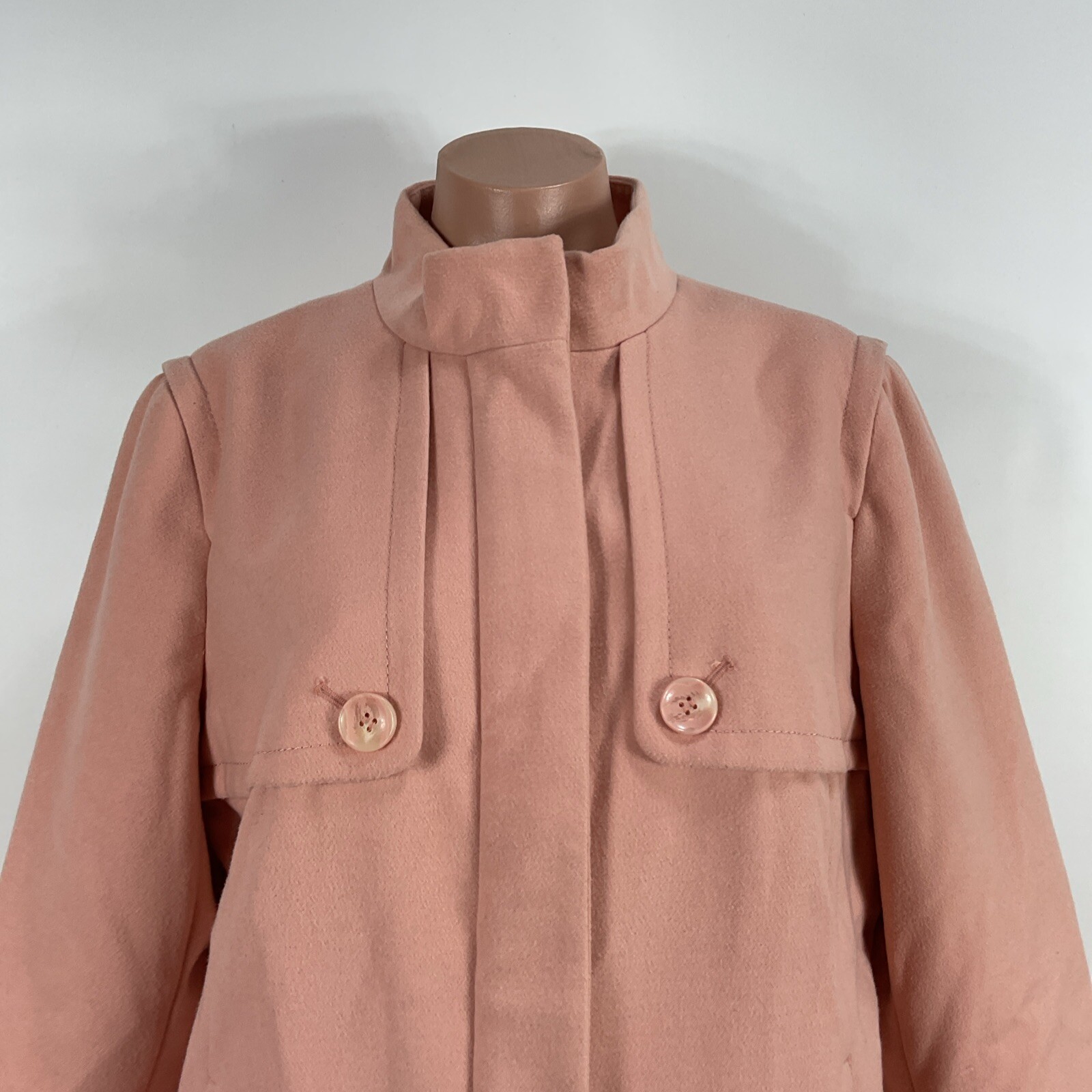 Chicos Size 2 LARGE Solid Pink Button Dressy Peac… - image 3