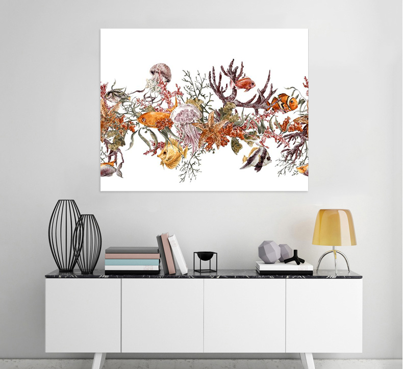 3D Seaweed 64 Wall Stickers Vinyl Murals Wall Print Decal Art AJ STORE AU Lemon