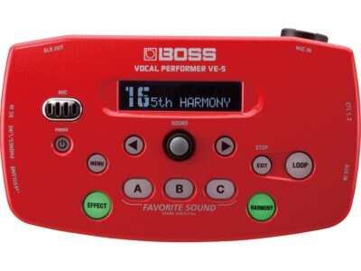 BOSS VE-5 Red VE-5-RD Vocal Performer Red New from Japan