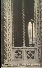 Florence Italy Postcard RPPC Early 1900s Bell Tower Giotto Window Betelle