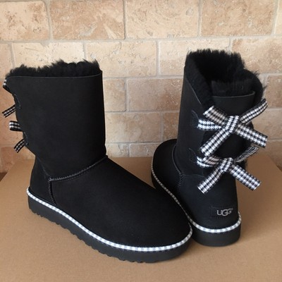 ugg bailey bow black womens