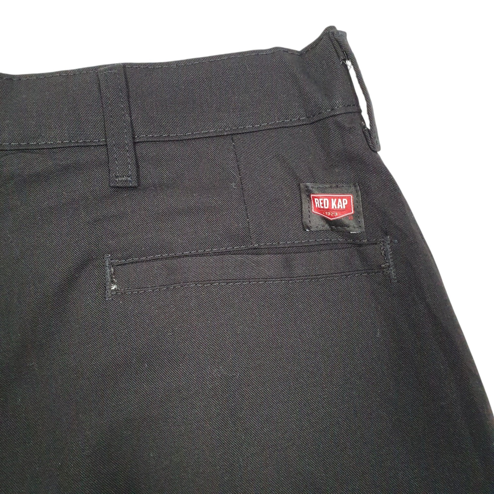 RED KAP Black Chino Cotton Shorts Mens W38 image 2