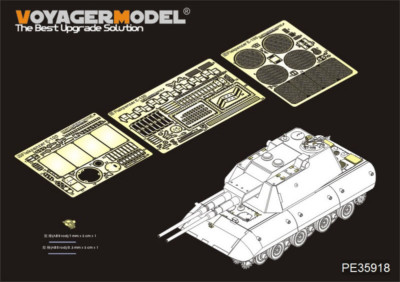 Voyager 1/35 PE35918 German E-100 Super Heavy Tank Basic Detailing Set