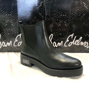 Sam Edelman Women's Justina Chelsea Boot, Black Leather | eBay