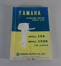 Teilekatalog / Parts List Yamaha Außenborder 15A / 15AK Stand 08/1976