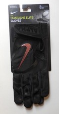 Nike Alpha Huarache Elite Baseball Batting Gloves Unisex Black/Iridescent XL