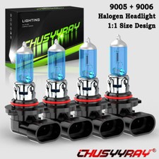 For Dodge Avenger 2010-2012 4X 5000K Halogen Bright Headlight Hi/Lo Bulbs Kit