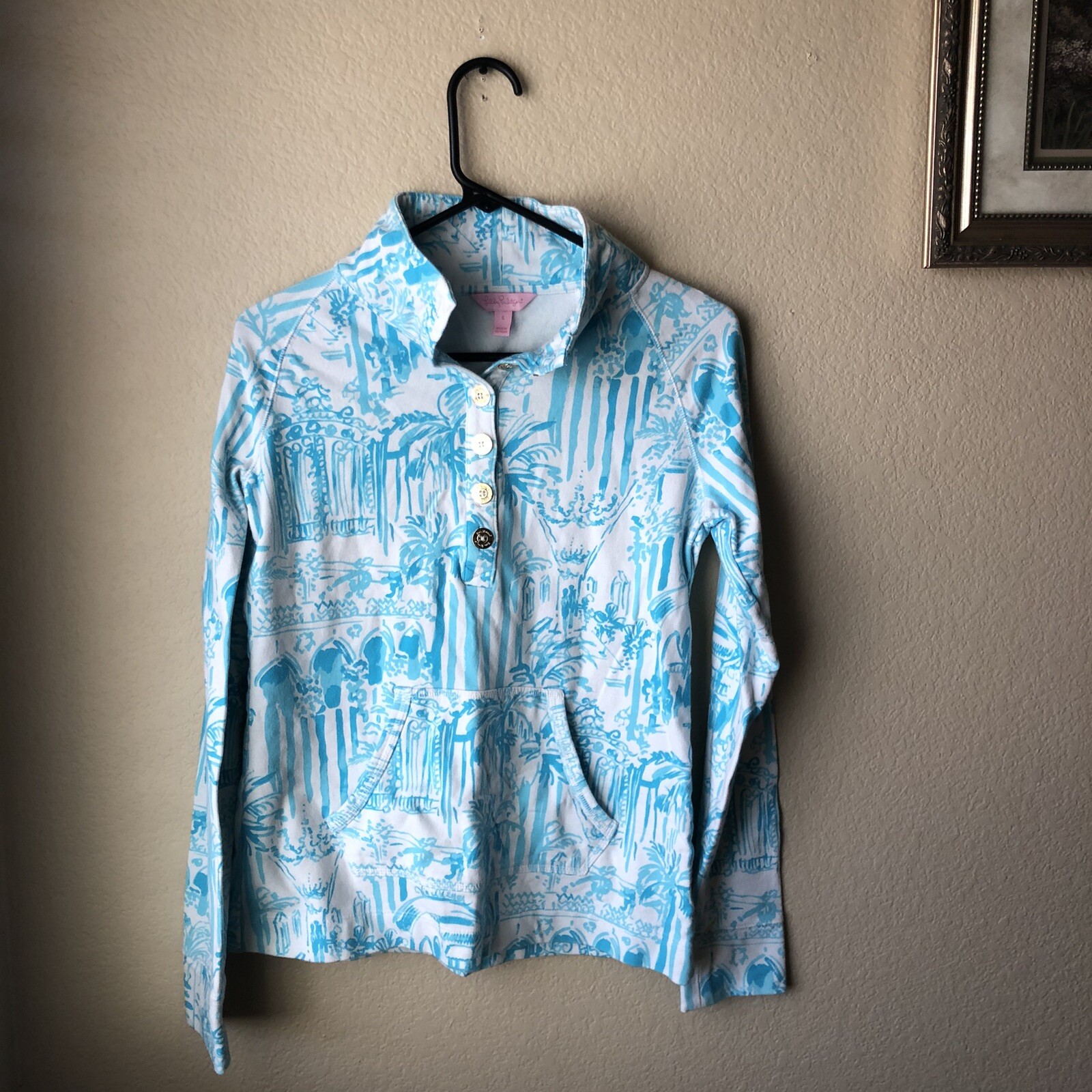 Lilly Pulitzer Half Button Pullover Jacket Women’… - image 1