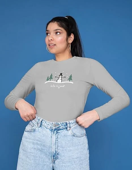 Life Is Good, Camiseta de manga larga Crusher para hombre, XL, Color Gris - Imagen 3 de 4