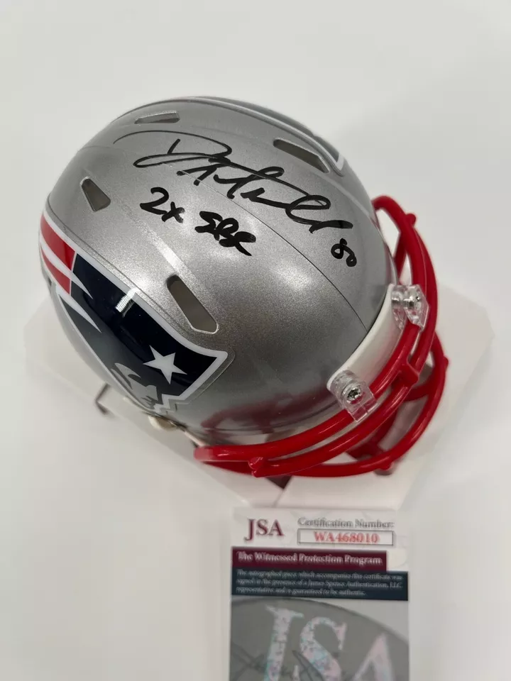 MINICASCO DE VELOCIDAD FIRMADO POR LOS PATRIOTAS DE NUEVA INGLATERRA DANNY ENMENDOLA CERTIFICADO DE AUTENTICIDAD JSA Testigos Foto 2 de 3