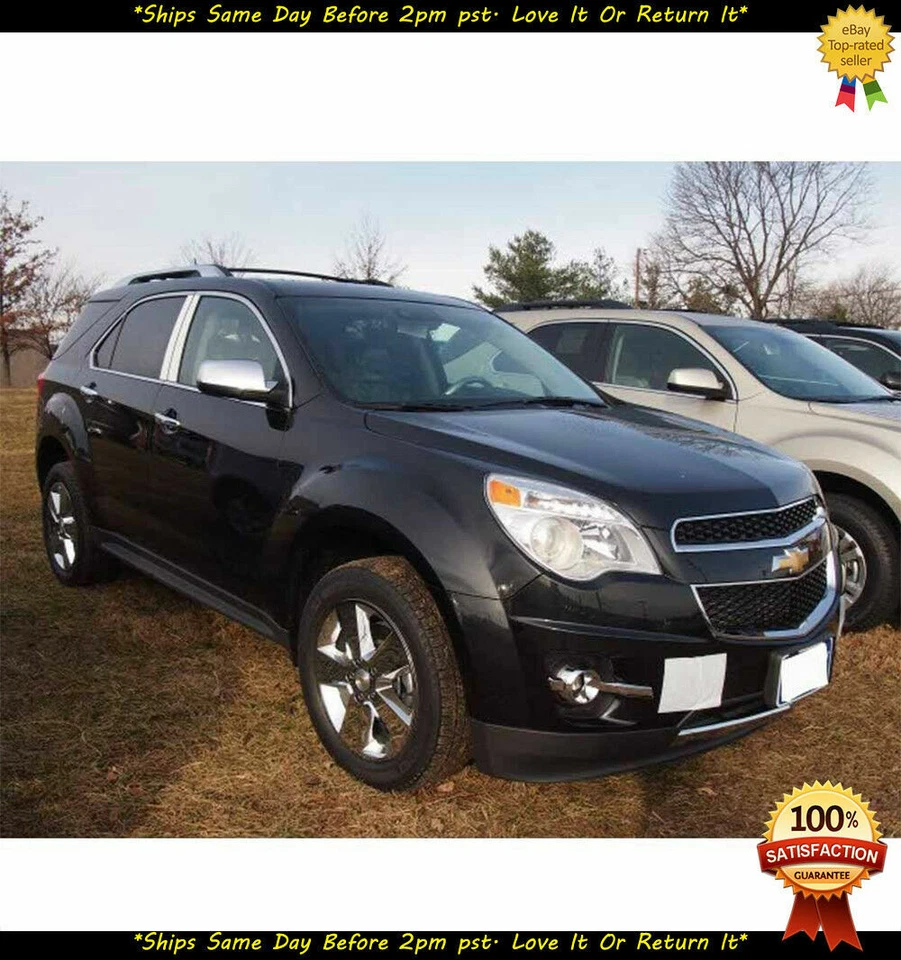 Fits 2010-2016 Chevy Equinox GMC Terrain Chrome Mirror + 4 Door Handle Covers - Image 2 of 3