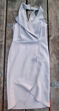 River Island Womens Beige Polyester & Elastane Bodycon Dress  ~ Size 10