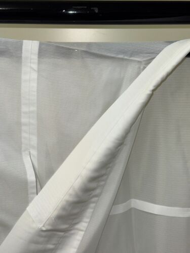 Japanese Vintage Kimono Polyester White Juban Tradition Seethrough Height 53.1in - Picture 17 of 23