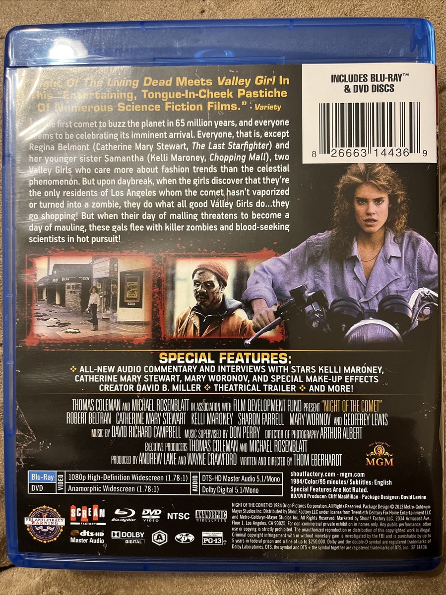 NIGHT OF THE COMET (Blu-ray + DVD) Collector's Edition | eBay