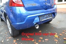 Auspuffblende passend für Dacia Sandero Stepway 2008 > 2012 in RUNDER Form