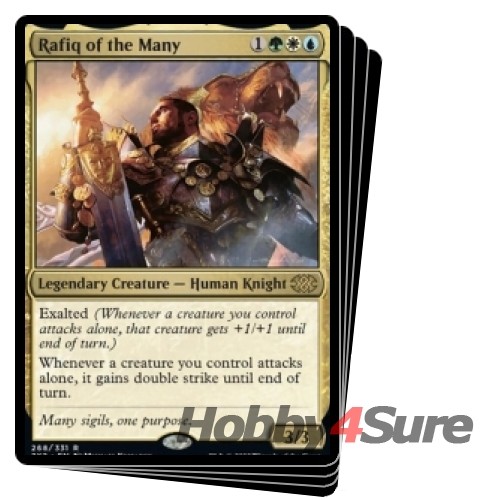 Rafiq Of The Many X4 M/NM Magic: The Gathering MTG Double Masters 2022 ...