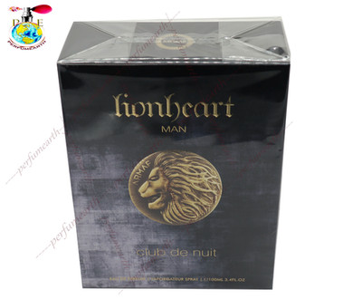 Club De Nuit Lion Heart By Armaf 3.4/3.3 oz./100ml Edp Spray For Men New In Box