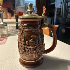 Vintage 1991 Avon Handcrafted Beer Stein Tribute to American Firefighters  KG JD