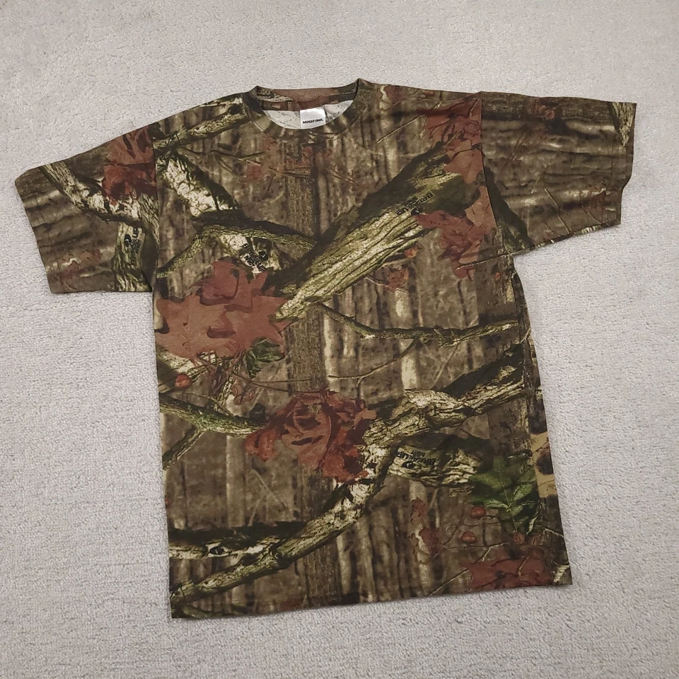 Camisa Mossy Oak Juvenil XL Camuflada Ruptura Campo Caza Aire Libre Camiseta Foto 2 de 4