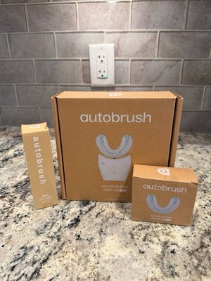 autobrush Rechargeable Sonic Electric Toothbrush White Nylon Bristles Timer